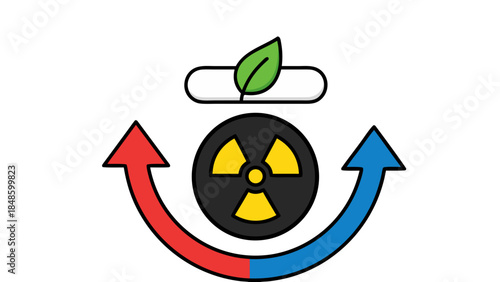 recycle symbol on white background