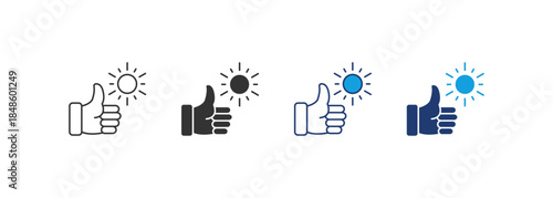 Sunny Icon Set Multiple Style Collection