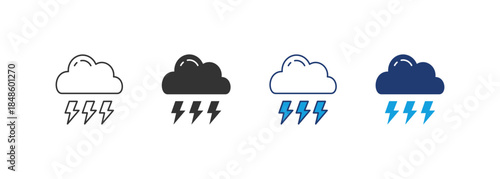 Storm Icon Set Multiple Style Collection