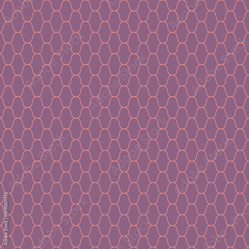 網目文様（スクエア・グレイッシュピンク）