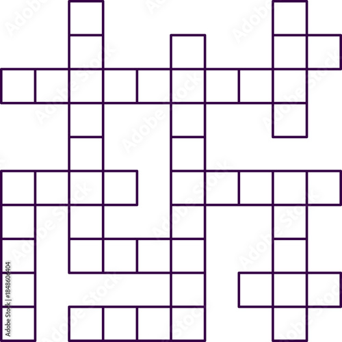Crosssword Puzzle Grid Line