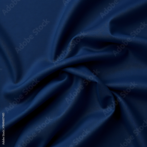 Wallpaper Mural Dark navy blue silk satin fabric texture background, elegant midnight blue cloth Torontodigital.ca