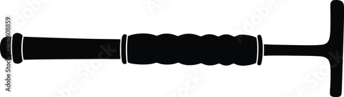 Simple black and white illustration of a dumbbell weightlifting tool