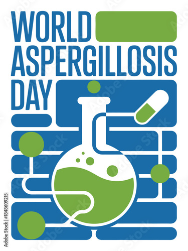 World Aspergillosis Day Awareness Medical Illustration