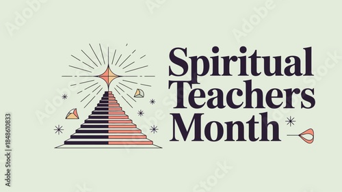 Spiritual Teachers Month February Awareness Design