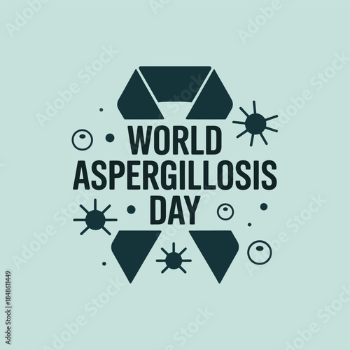 World Aspergillosis Day Awareness Medical Illustration