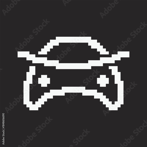 Sign Symbol Vector with Pixel Style