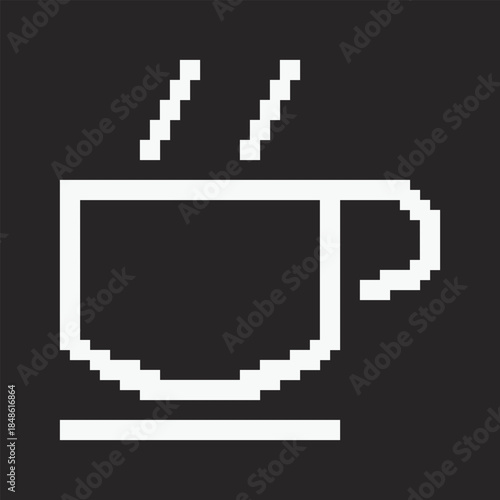 Sign Symbol Vector with Pixel Style