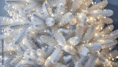 Close-up of a decorated christmas tree