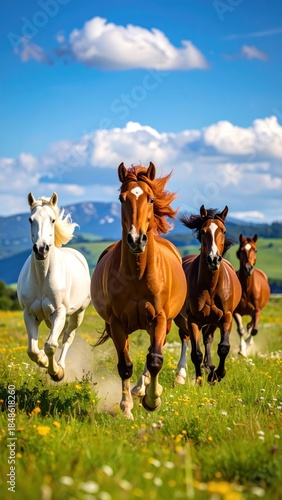 Horses Running Wild.