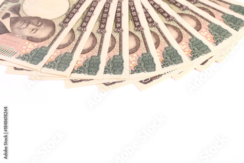 白背景の1万円札