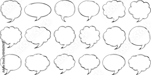 Collection of 15 metal hoop earrings on a white background