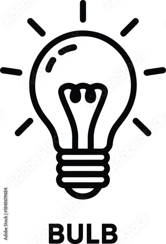 Light Bulb Icon Symbol Idea Inspiration