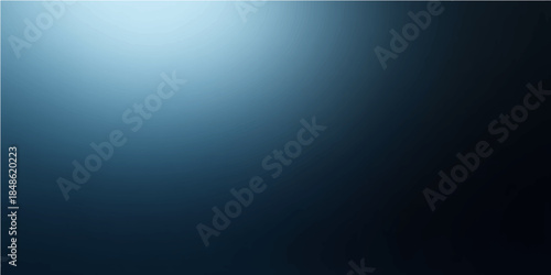 Brushed silver metal plate texture with a dark blue gradient backdrop and light blue rays shining across a polished stainless steel surface design