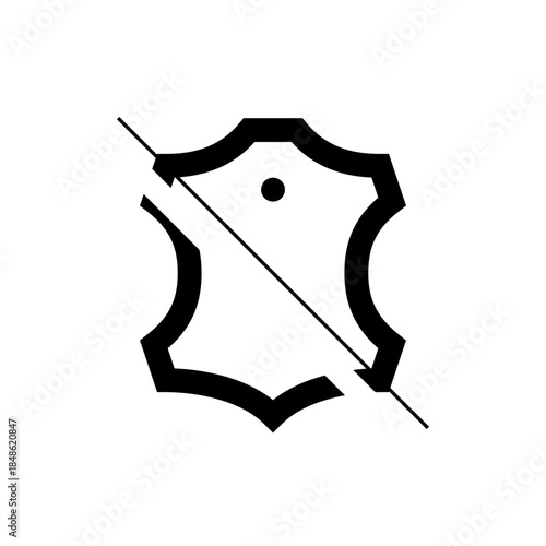 Black and White Shield Icon with Arrow and Dot Design