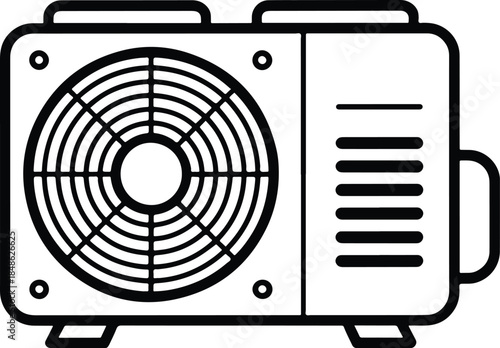 Air Conditioner Condenser Unit Minimalist Design
