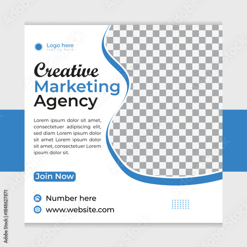 Digital marketing banner design and soical media design and online creative advertising template.