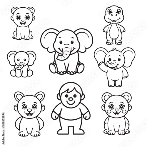 Cute Animal Vector Package 