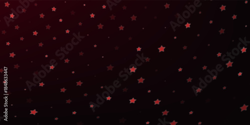 Red vector template with sky stars. Blurred decorative design in simple style with stars. The pattern can be used for new year ad, booklets.