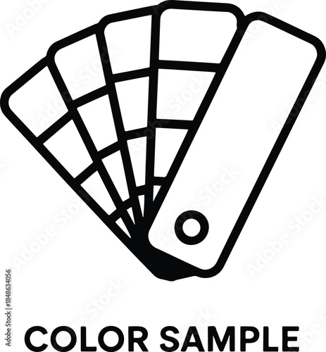 Color Swatch Sample Isolated Illustration for Design