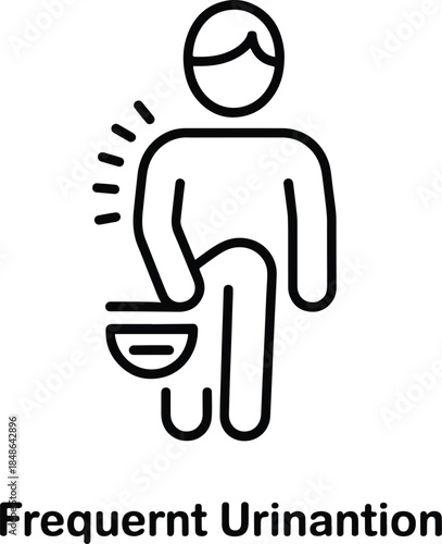 Frequent Urination Medical Condition Icon