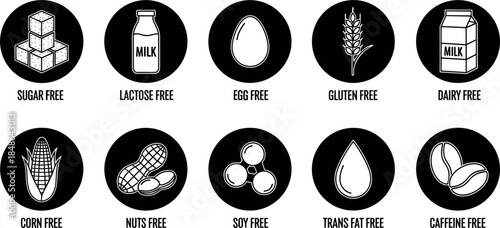 Hair Follicle and Scalp Outline Icon Set for Flaky Cleansing and Healthy Treatment Concept