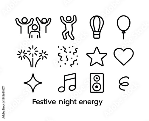 Snowy Rooftop Icons. Snowy roofs under moonlight. Filled icon set of snowy roofs under moonlight: house