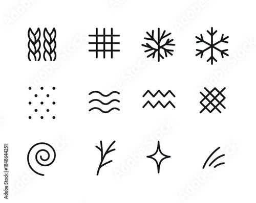 Celebration Hats Icons. Celebration hats & icons. Line outline icon set of Celebration hats & icons: party hat