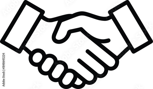 Handshake icon representing partnership and agreement