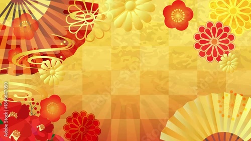 正月和風背景