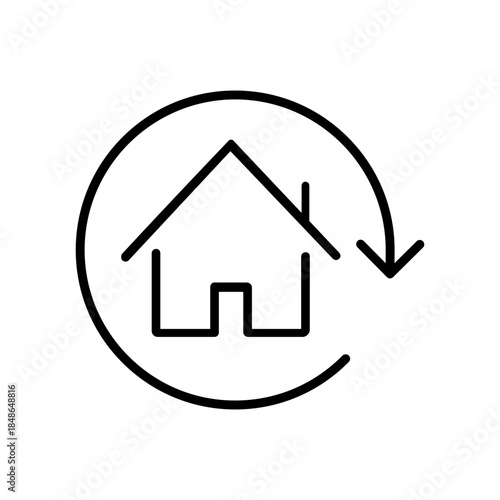 Relocation editable icon. Moving services Illustration sign. Moving symbol. shipping logo.