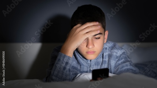 A worried Arab minor is going through an online bullying: no one should experience this. Social media regulation