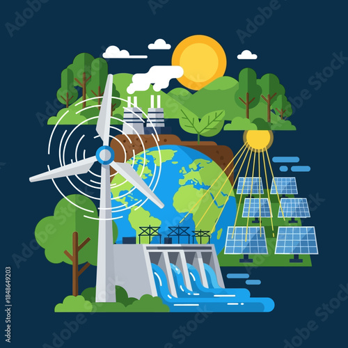 Renewable energy sources powering a sustainable future globally