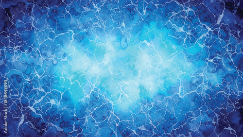 Abstract blue texture resembling cracked ice or water surface patterns