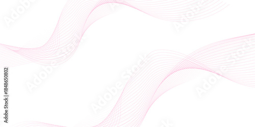 White wave curve lines banner background design. Abstract soft wave lines dynamic flowing purple and blue isolated background. Vector Illustration of the pink pattern of lines. stripes on white.