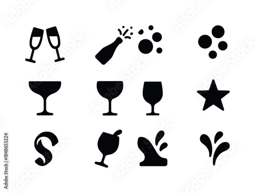 Holiday Folklore Icons. Holiday folklore sharing. Line outline icon set of Holiday folklore sharing: folklore