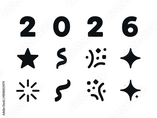 Festive Celebration Icons. Festive celebration trips. Line outline icon set of Festive celebration trips: