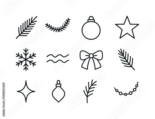 Festive Dinner Icons. Holiday dinner gathering. Filled icon set of holiday dinner gathering: dinner bowl,