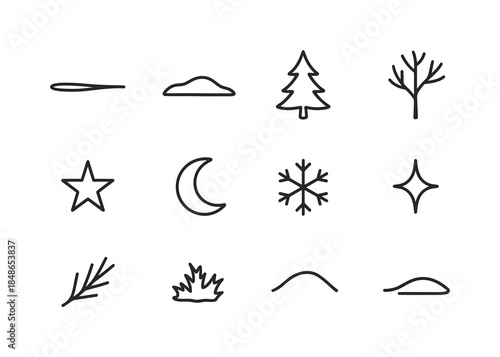 Candlelit Cozy Icons. Candlelit cozy environment. Filled icon set of candlelit cozy environment: blanket drape