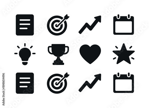 Winter Craft Icons. Winter handmade market items. Filled icon set of winter handmade market items: scarf icon,