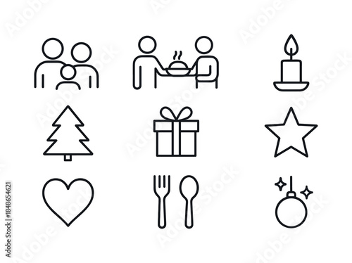 Cozy Home Icons. Cozy home relaxation. Filled icon set of cozy home relaxation: soft throw, cushion pillow,