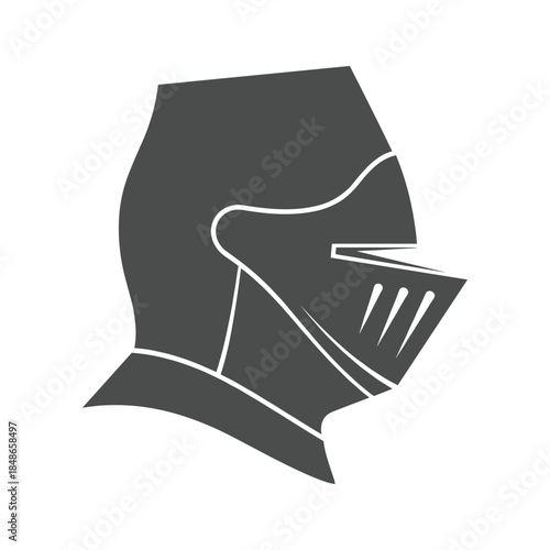Medieval knight's helmet Vector