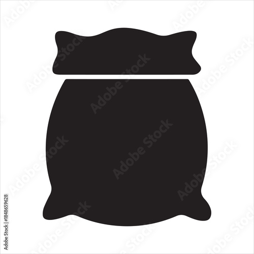 burlap sack glyph icon