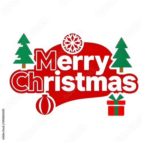 christmas tree with gifts. Vector xmast with gift