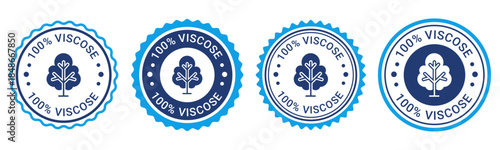 100 Percent Viscose Fabric Quality Badge
