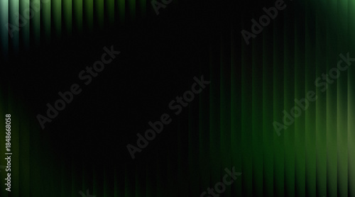 Abstract dark background featuring vertical green gradient lines and a modern digital effect