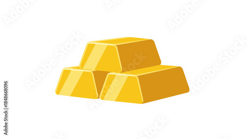 stack of yellow cubes isolated on white