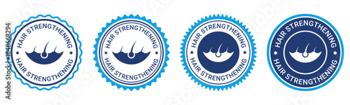 Hair Strengthening Badge Logo Collection