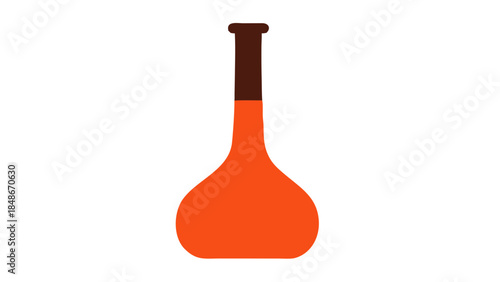 red wine bottle isolated