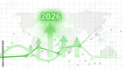 2026 Financial Business Growth Projection Animation